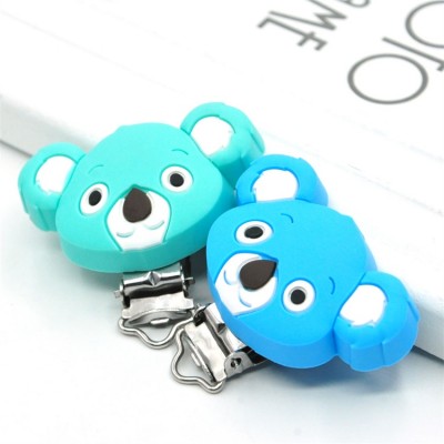 Hot Selling New Custom Blue Koala Nipple Clip Pacifier Animal Clip