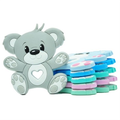 Silicone Elephant  Rubber Camper Pear Tooth Brush Baby Macrame Teether