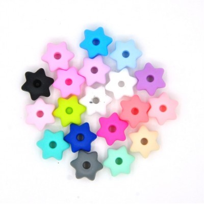 New Design Customize Bfa Fred Silicone Beadsone Beads Star Round