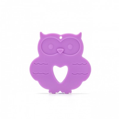 Owl Silicone Teether Pendant for Nursing Teething Ornaments