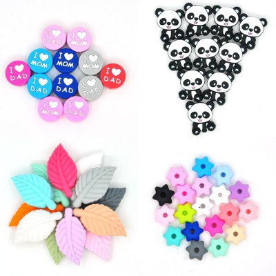 Chinese Products BPA Free Silicon Beads Baby Teething Silicone Letter Beads