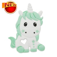 China Manufacturer Cute Baby Fancy 100% Food Grade Silicone Unicorn Teether