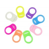 Food Grade Baby Silicone Pacifier Chain Adapter Rings Pacifier Adapter Holder