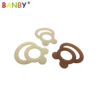 Animal Assorted Color Food Grade Silicone Teether Teething Ring